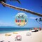 Hello Summer Front Door Sign Hanger(12"x12"), Summer Themed Wooden Door Decoration Hanging with Beach Popsicle Ice Cream, Round Welcome Summer Sign Decoration for Home Front Door Outdoor